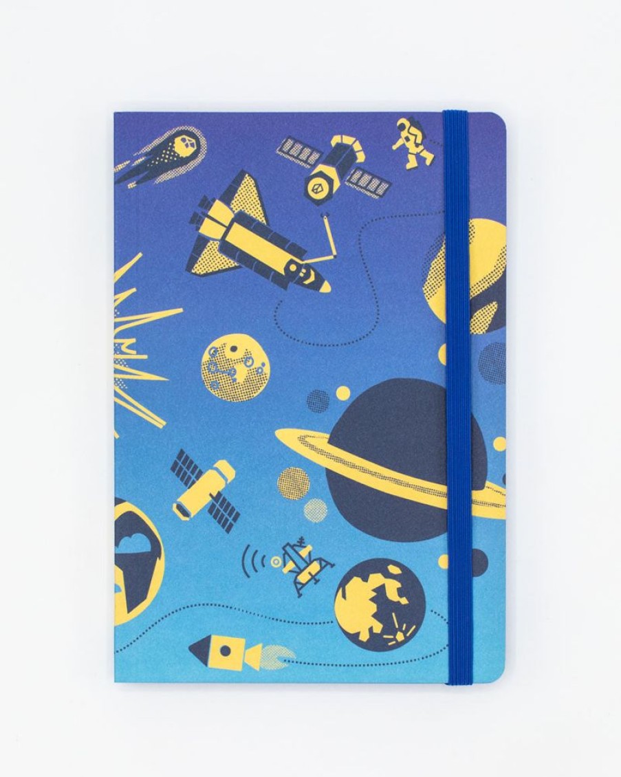 Notebooks Cognitive Surplus | Retro Space A5 Notebook - Dotted Lines - Astronomy | Cognitive Surplus