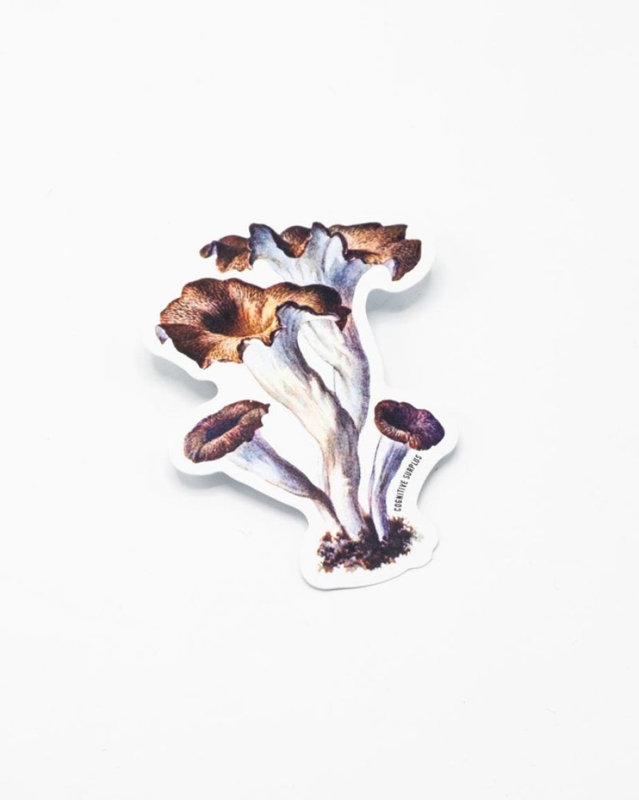 Stationery Cognitive Surplus | Craterellus Cornucopioides Mushrooms Sticker