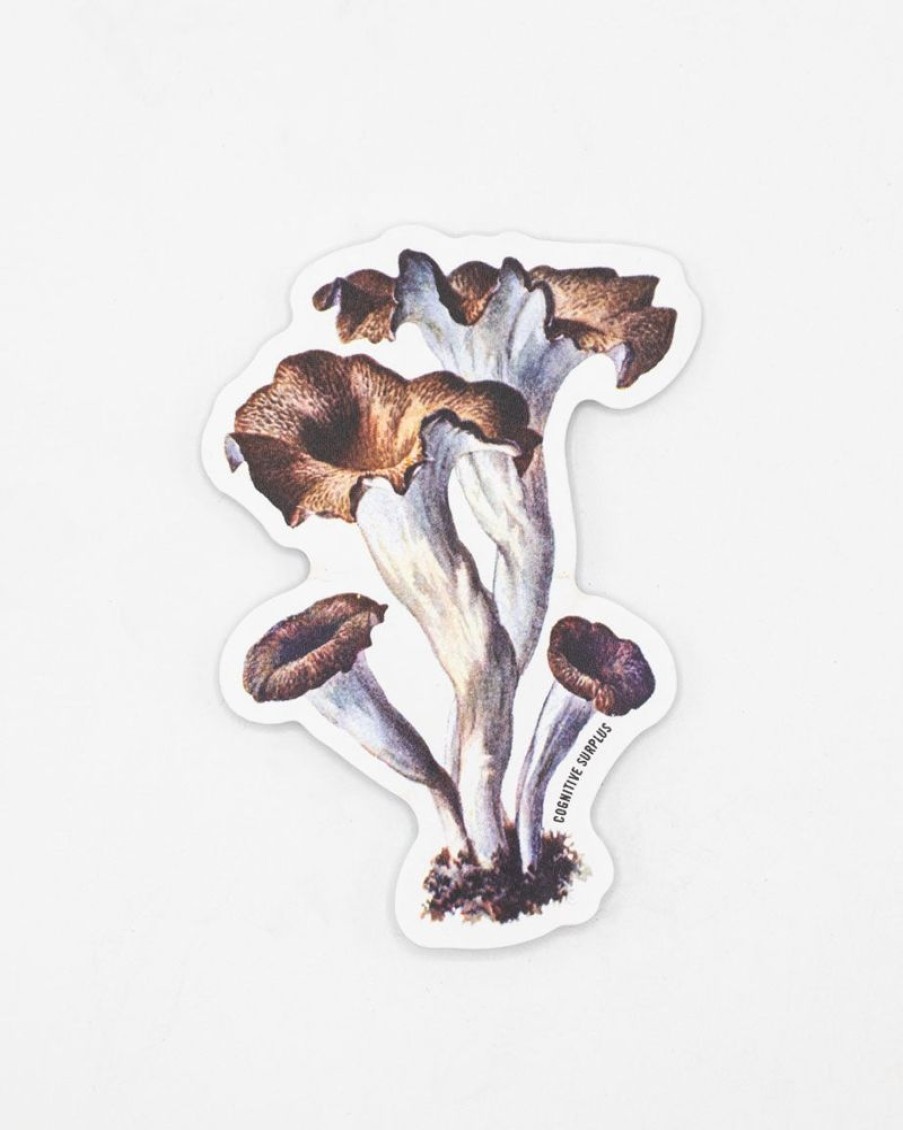 Stationery Cognitive Surplus | Craterellus Cornucopioides Mushrooms Sticker