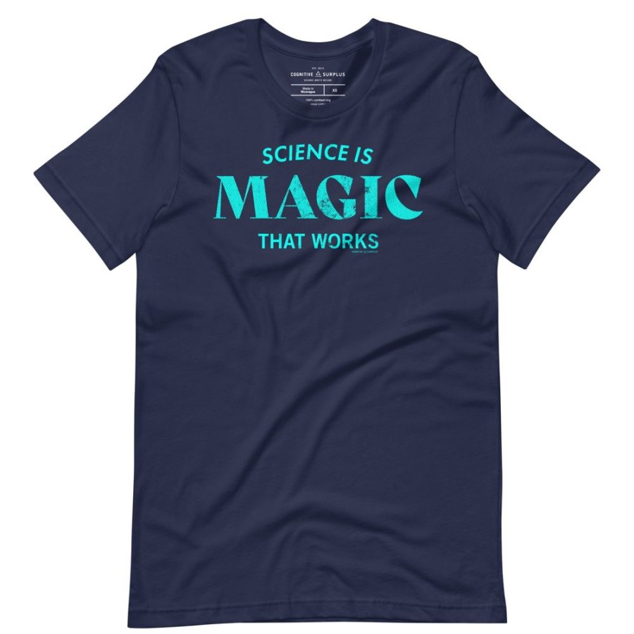 Apparel Cognitive Surplus | Science Is Magic That Works Typography Graphic Tee