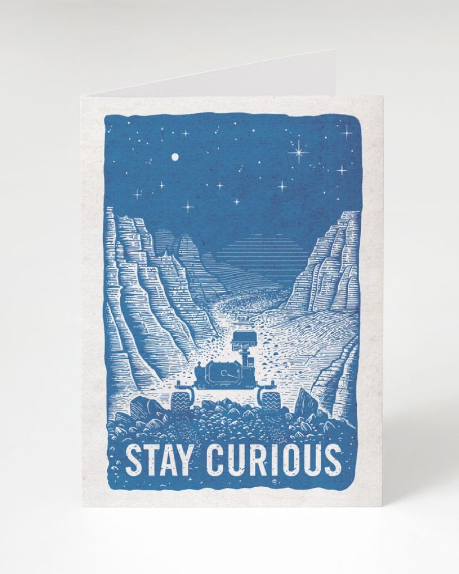 Stationery Cognitive Surplus | Stay Curious Greeting Card - Graduation Astronomy Card | Cognitive Surplus