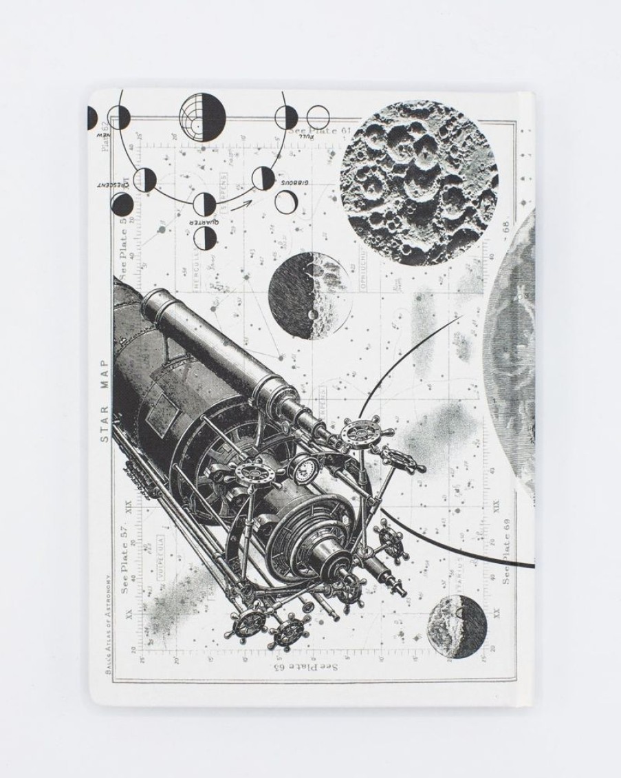 Notebooks Cognitive Surplus | Moon Hardcover Notebook | Apollo 11 Astronomy Print