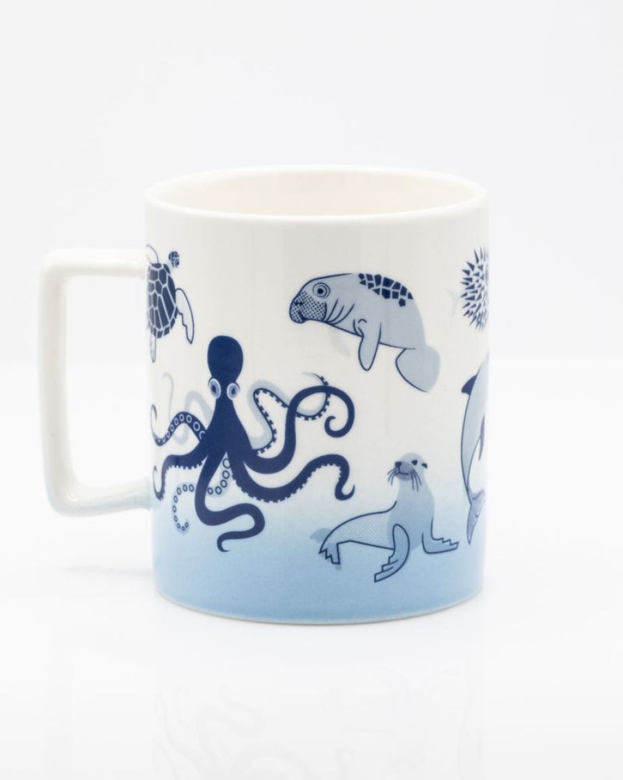 Kitchen + Bar Cognitive Surplus | Retro Marine Animals Mug - Marine Biology Mug | Cognitive Surplus