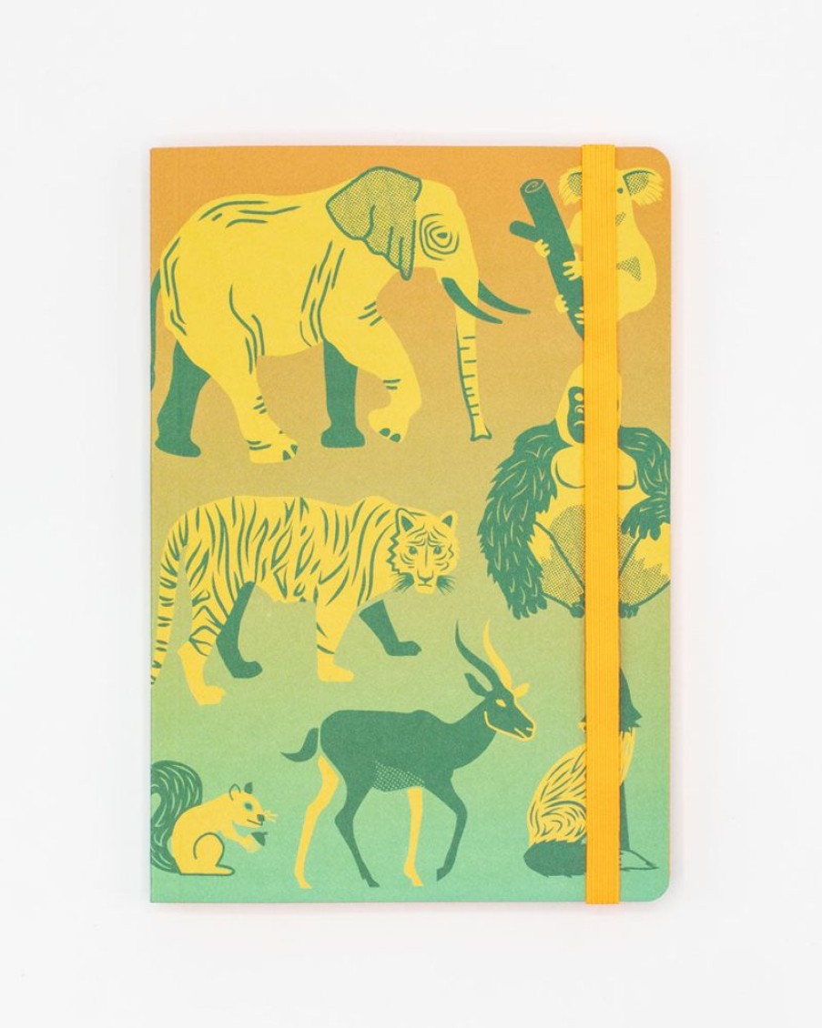 Notebooks Cognitive Surplus | Retro Mammals A5 Notebook - Dotted Lines | Cognitive Surplus