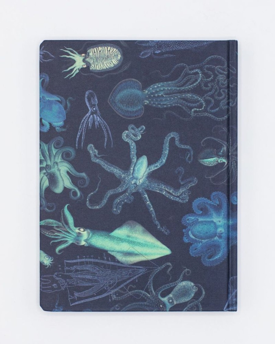 Notebooks Cognitive Surplus | Octopus Print Notebook - Hardcover | Marine Biology