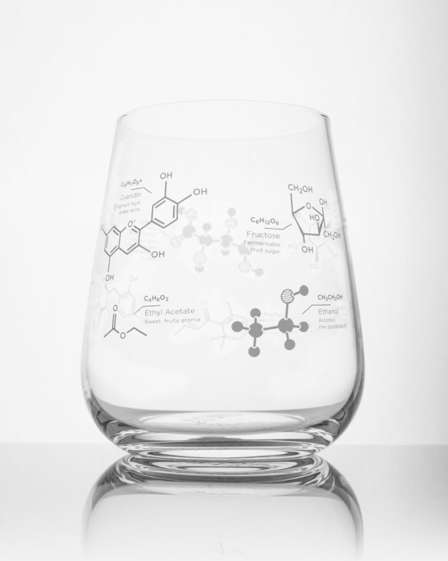 Kitchen + Bar Cognitive Surplus | Chemistry Of Wine Glass - Chemistry Gift | Cognitive Surplus