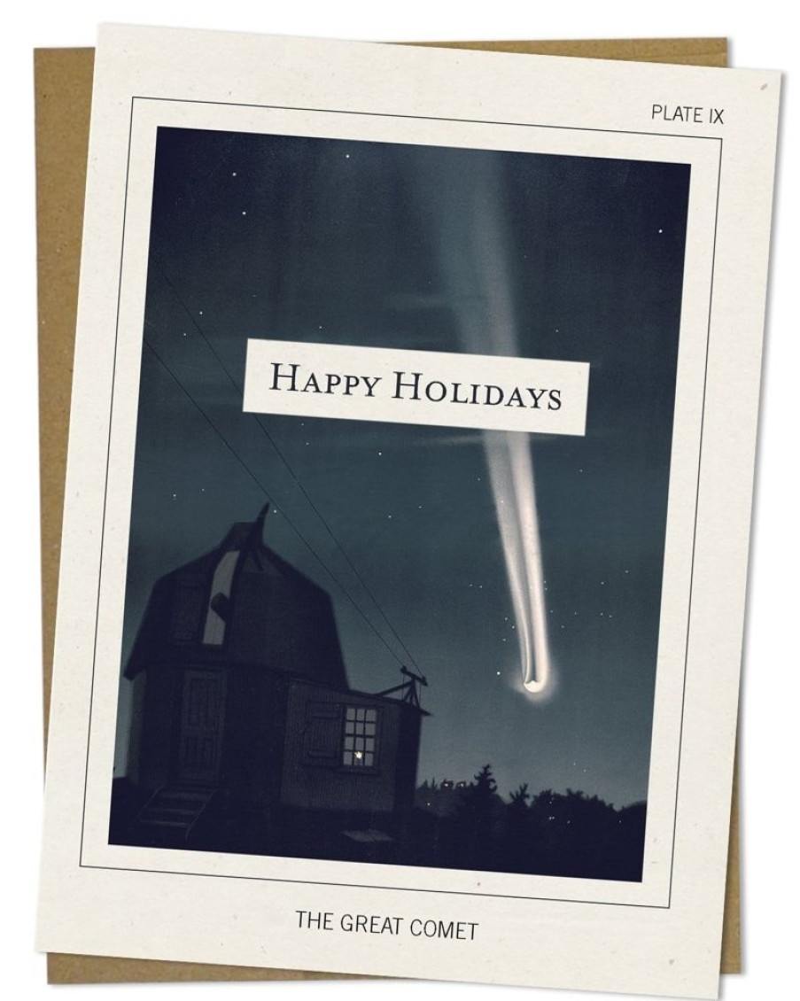 Stationery Cognitive Surplus | The Great Comet: Happy Holidays Card - Astronomy Card | Cognitive Surplus