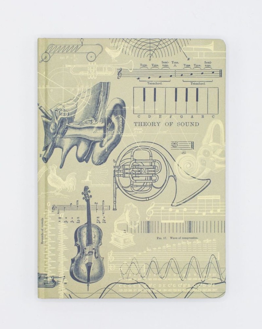 Notebooks Cognitive Surplus | Music, Sound & Hearing Notebook - Hardcover | Physics Gift