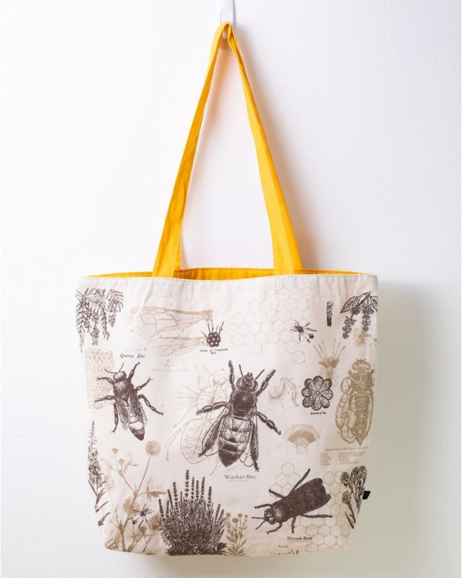 Bags Cognitive Surplus | Honey Bee Shoulder Tote Bag | Reversible Tote