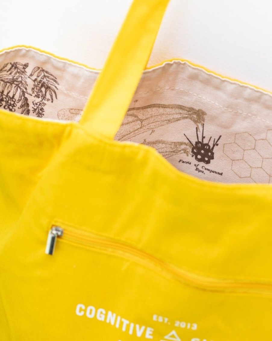 Bags Cognitive Surplus | Honey Bee Shoulder Tote Bag | Reversible Tote