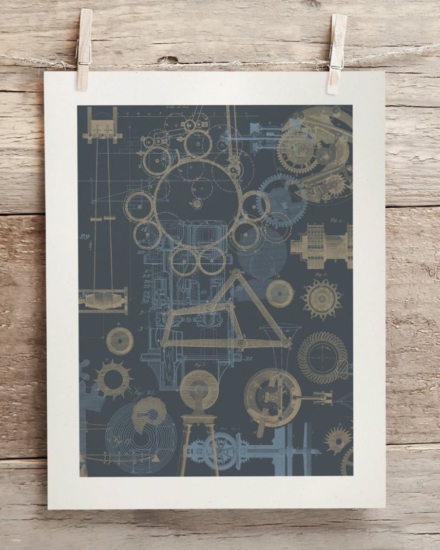 Wall Art Cognitive Surplus | Mechanical Engineering Scientific Illustration Museum Print