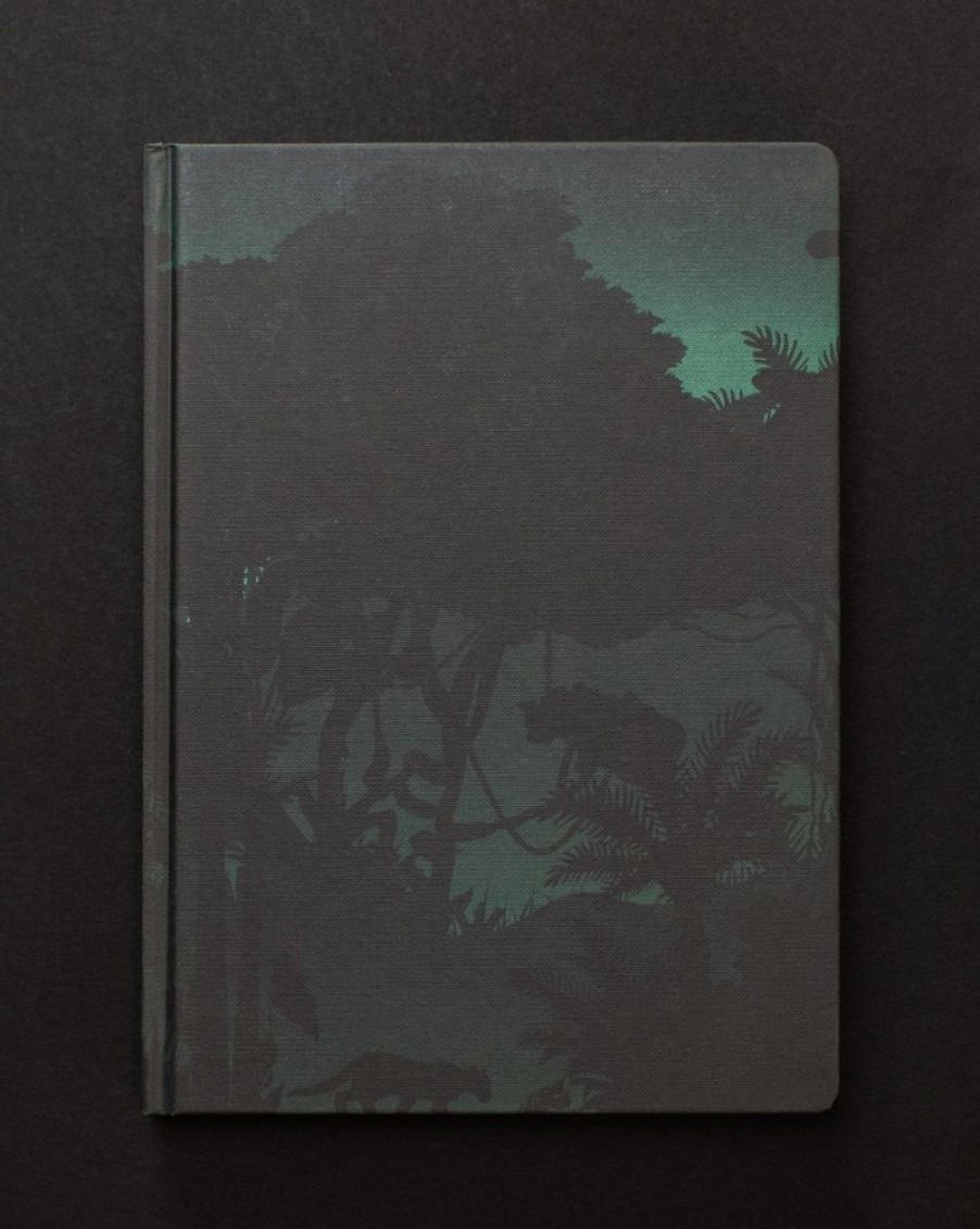 Notebooks Cognitive Surplus | Jungle At Night Dark Matter Black Paper Notebook By Cognitive Surplus