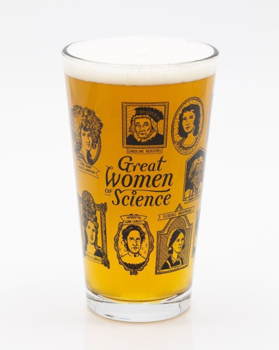 Kitchen + Bar Cognitive Surplus | Women Of Science Pint Glass | Physics Gift