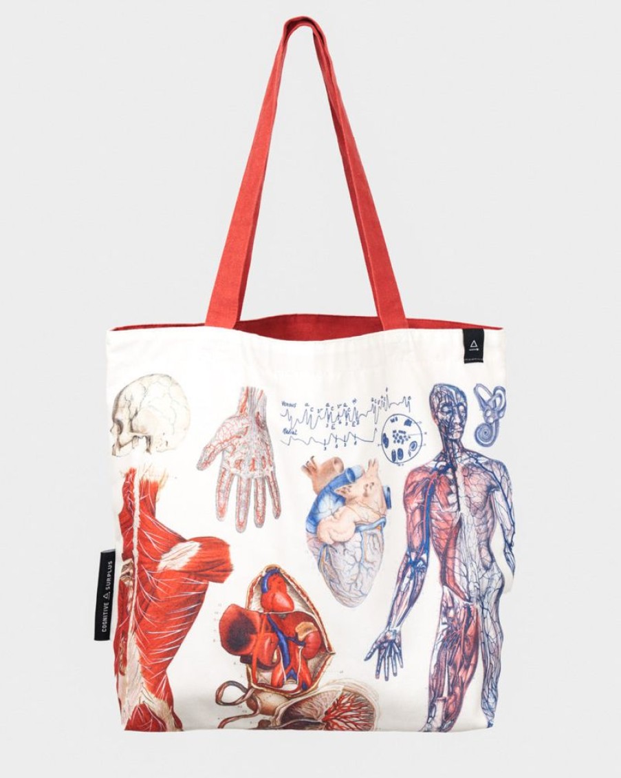 Bags Cognitive Surplus | Human Anatomy Tote Bag | Reversible Tote