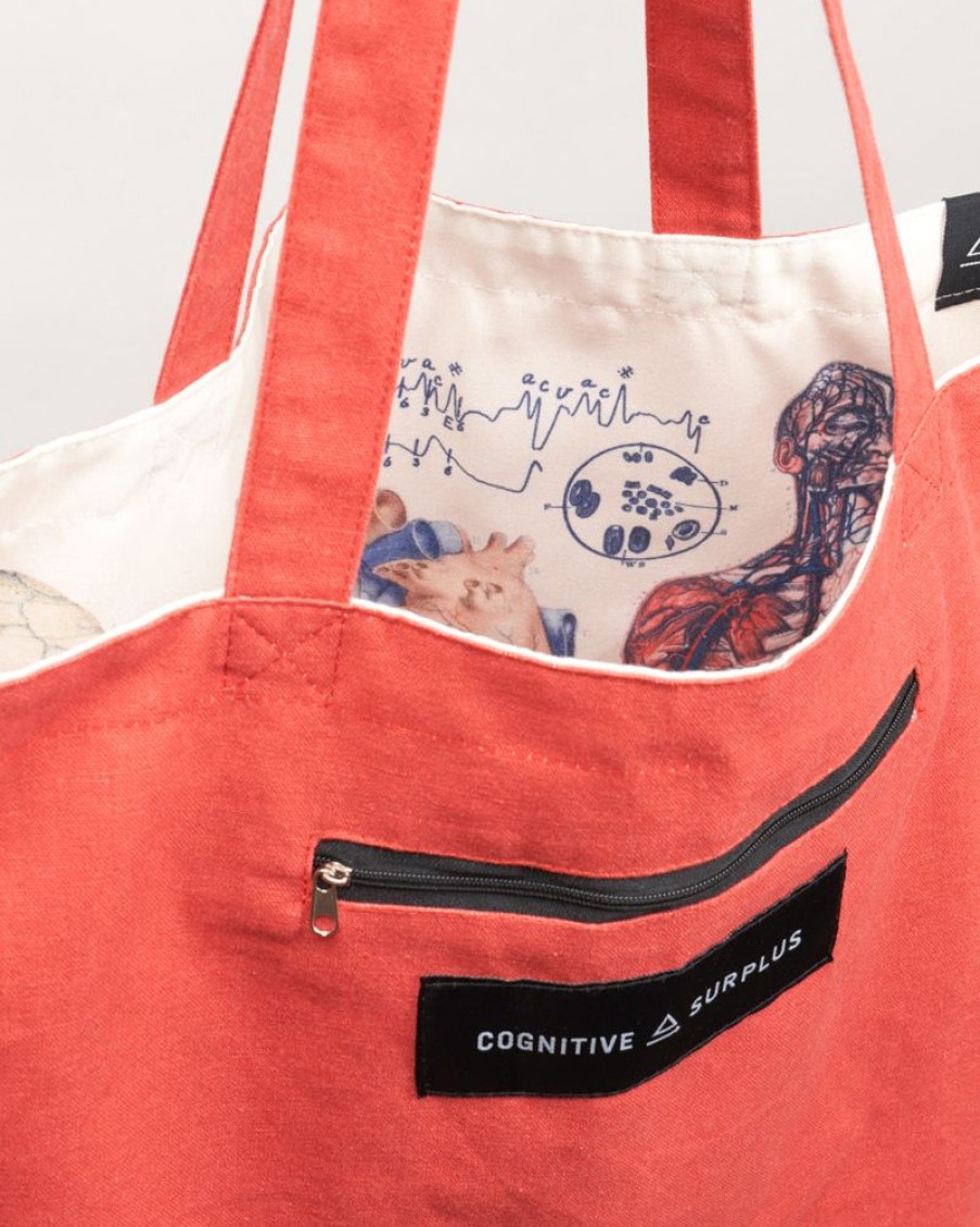 Bags Cognitive Surplus | Human Anatomy Tote Bag | Reversible Tote