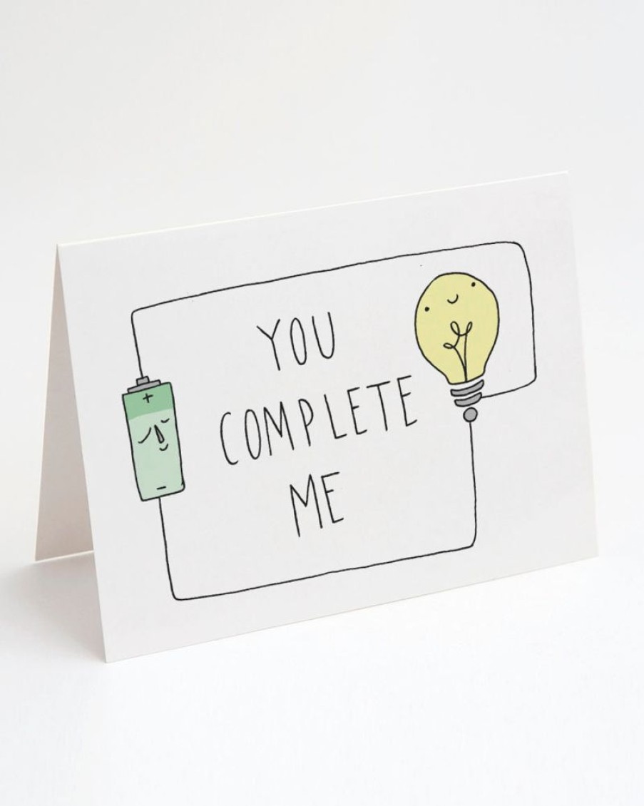 Stationery Cognitive Surplus | You Complete Me Card - Circuit Love Card | Cognitive Surplus