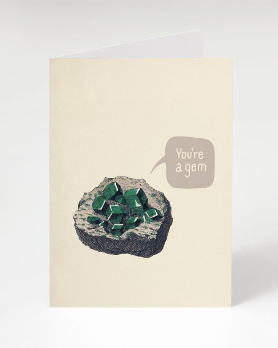 Stationery Cognitive Surplus | You'Re A Gem Greeting Card - Geology Gemology Card | Cognitive Surplus