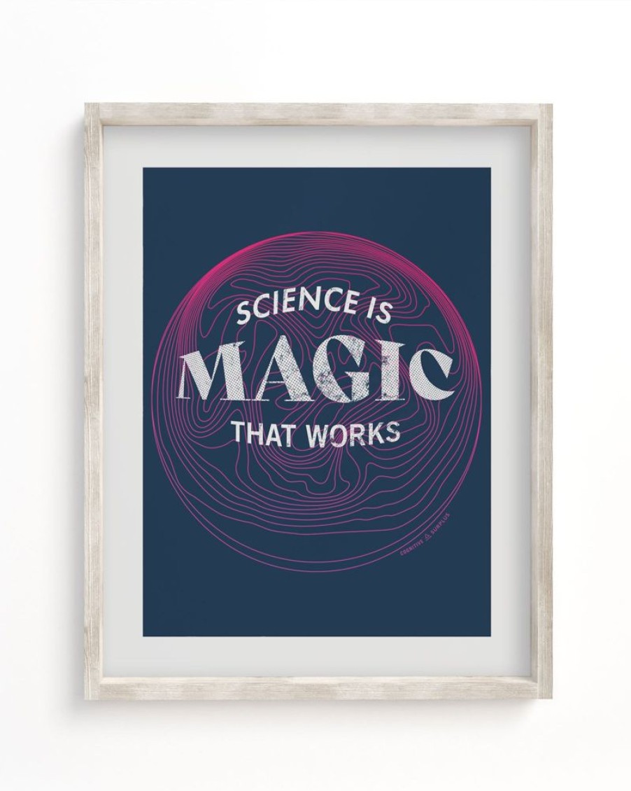 Wall Art Cognitive Surplus | Science Is Magic That Works Museum Print