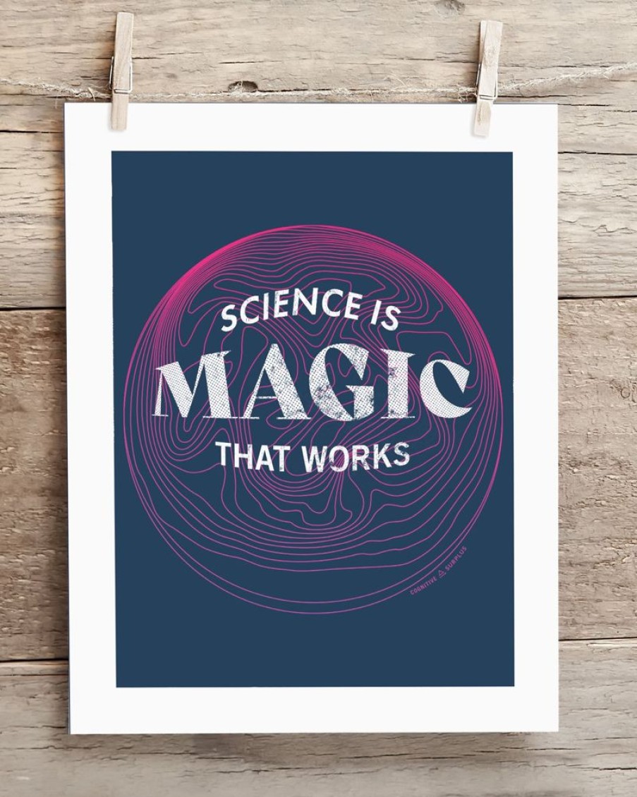 Wall Art Cognitive Surplus | Science Is Magic That Works Museum Print