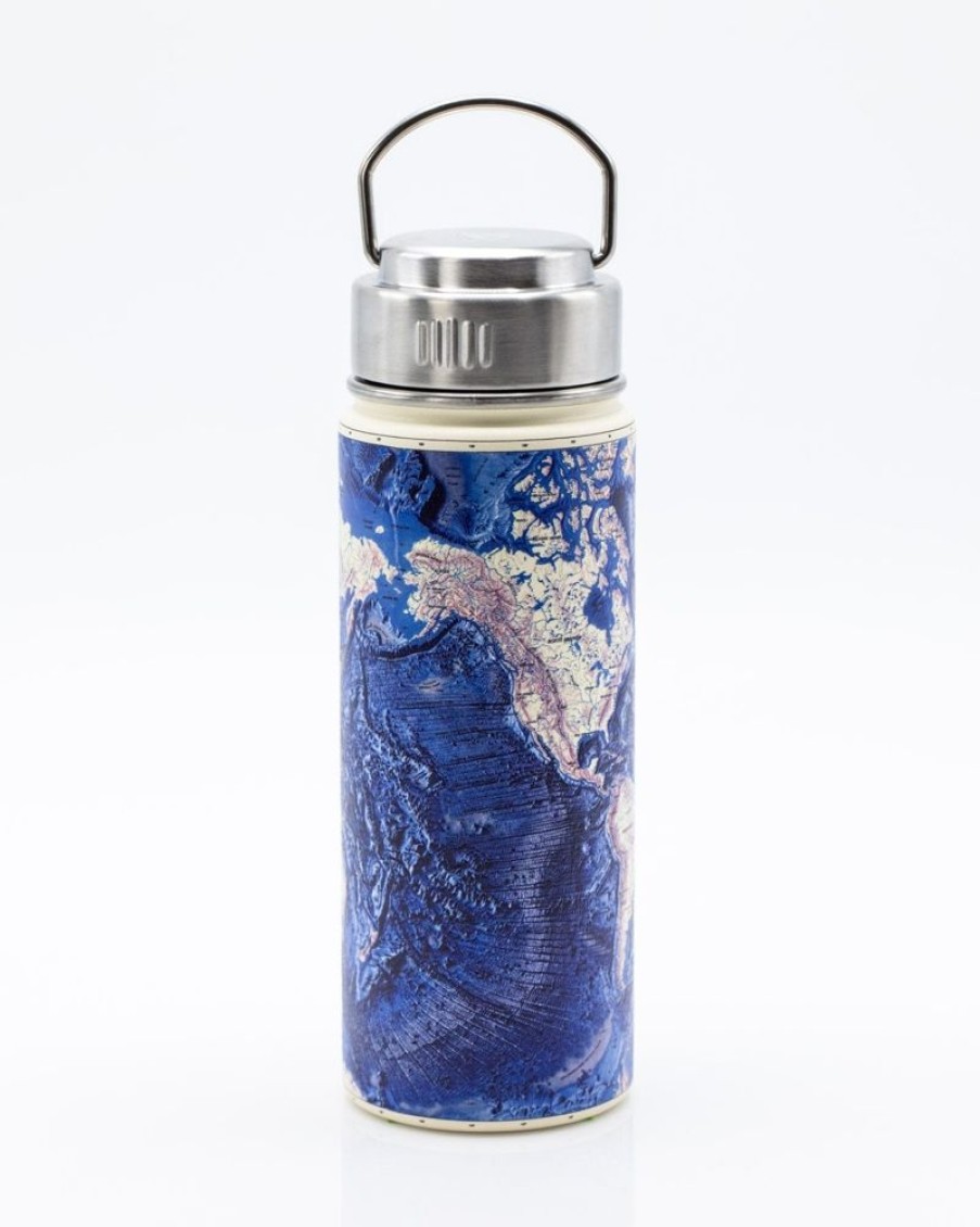 Kitchen + Bar Cognitive Surplus | Seabed World Map Stainless Steel Travel Mug | Cognitive Surplus