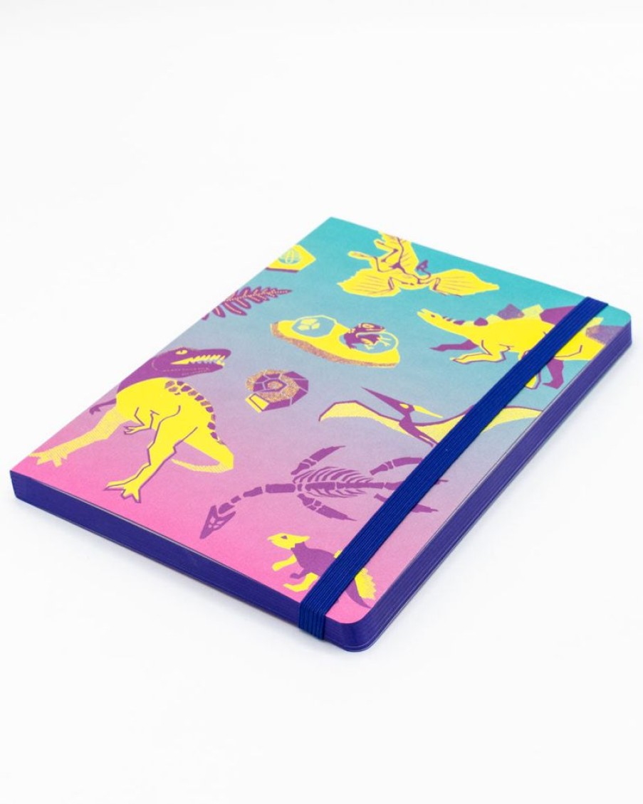 Notebooks Cognitive Surplus | Retro Dinosaur A5 Notebook - Paleontology - Dotted Lines | Cognitive Surplus