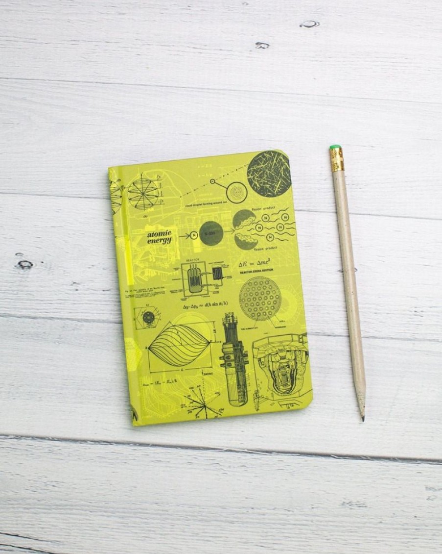 Notebooks Cognitive Surplus | Nuclear Physics Mini Hardcover Notebook | Dot Grid Journal