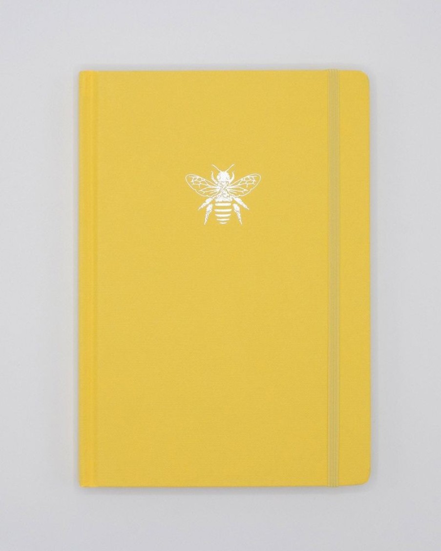 Notebooks Cognitive Surplus | Honey Bee A5 Notebook | Insect Print Sunshine