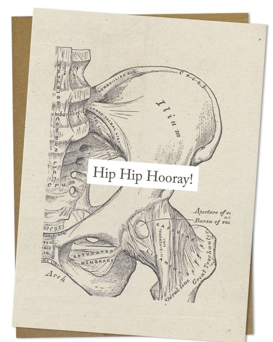 Stationery Cognitive Surplus | Hip Hip Hooray - Medical Graduation Card - Hip Replacement | Cognitive Surplus