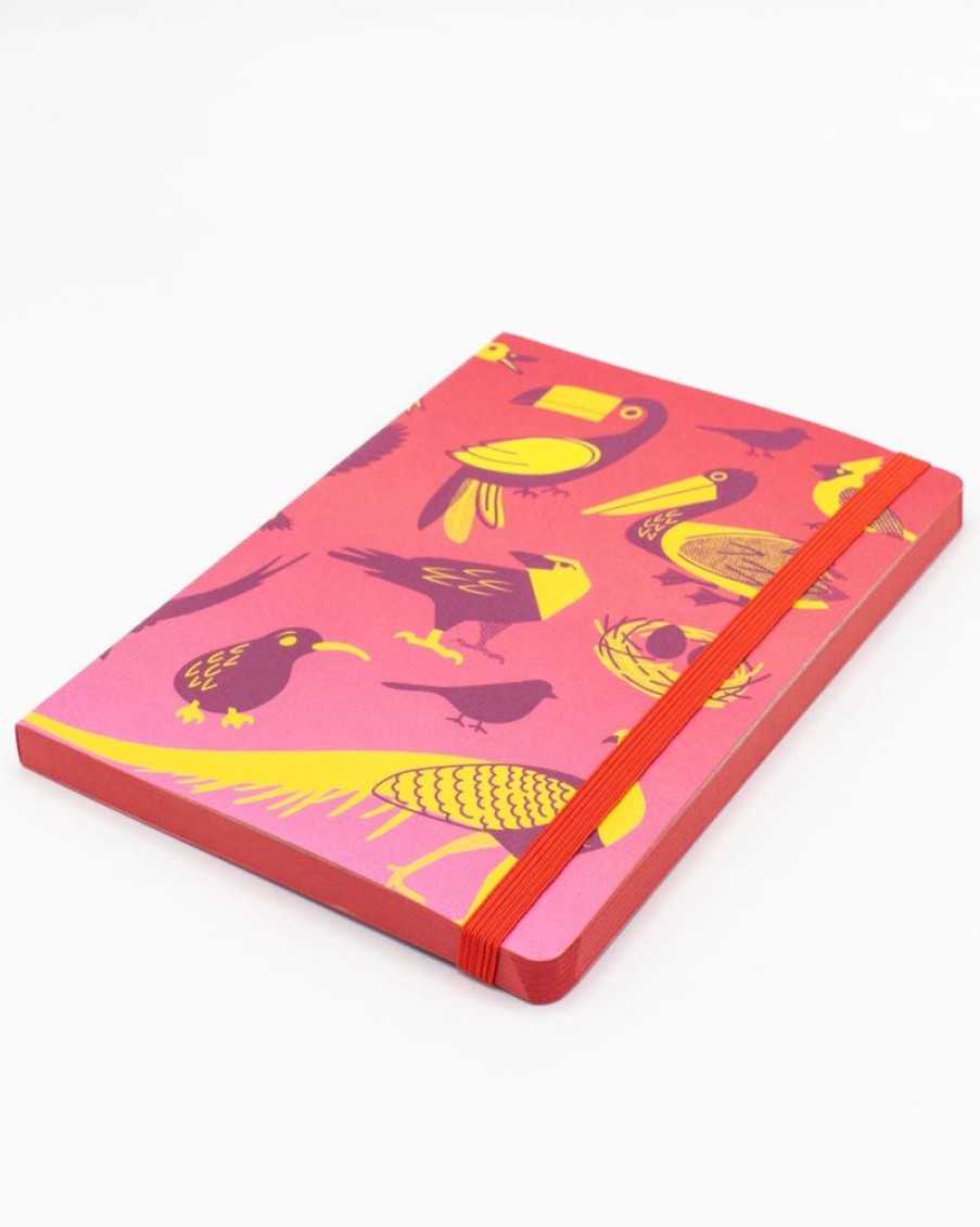 Notebooks Cognitive Surplus | Retro Birds A5 Notebook - Dotted Lines - Ornithology | Cognitive Surplus