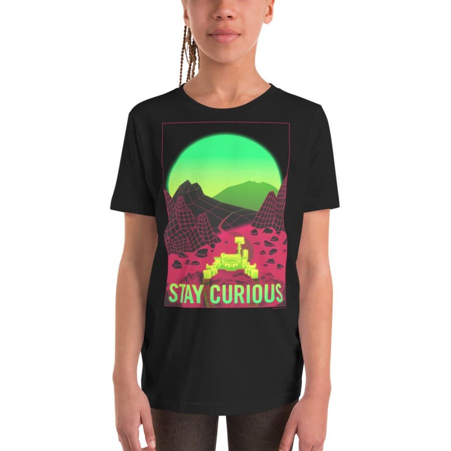 Apparel Cognitive Surplus | Stay Curious - Vaporwave Youth Graphic Tee