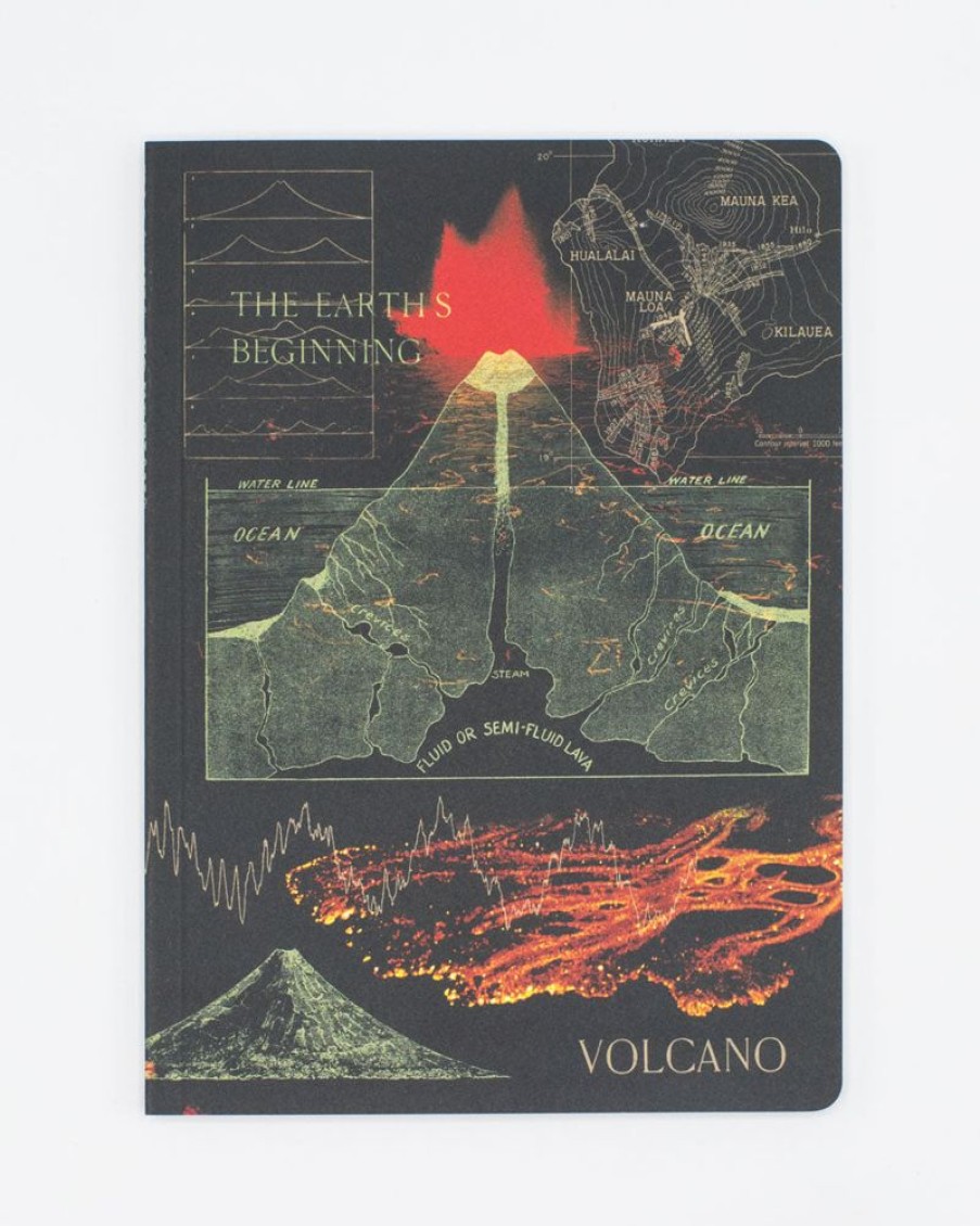 Notebooks Cognitive Surplus | Volcanoes Softcover Notebook - Geology Journal | Cognitive Surplus