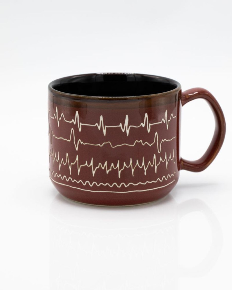 Kitchen + Bar Cognitive Surplus | Heartbeat Mug - Hand Carved | Cognitive Surplus