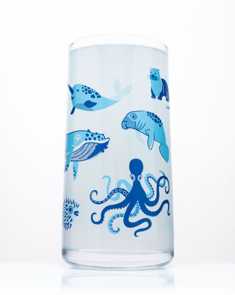 Kitchen + Bar Cognitive Surplus | Retro Marine Biology Drinking Glass - Tumbler Glass | Cognitive Surplus