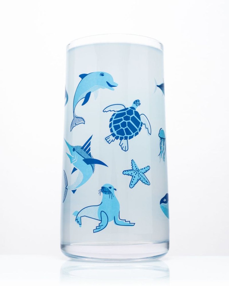 Kitchen + Bar Cognitive Surplus | Retro Marine Biology Drinking Glass - Tumbler Glass | Cognitive Surplus