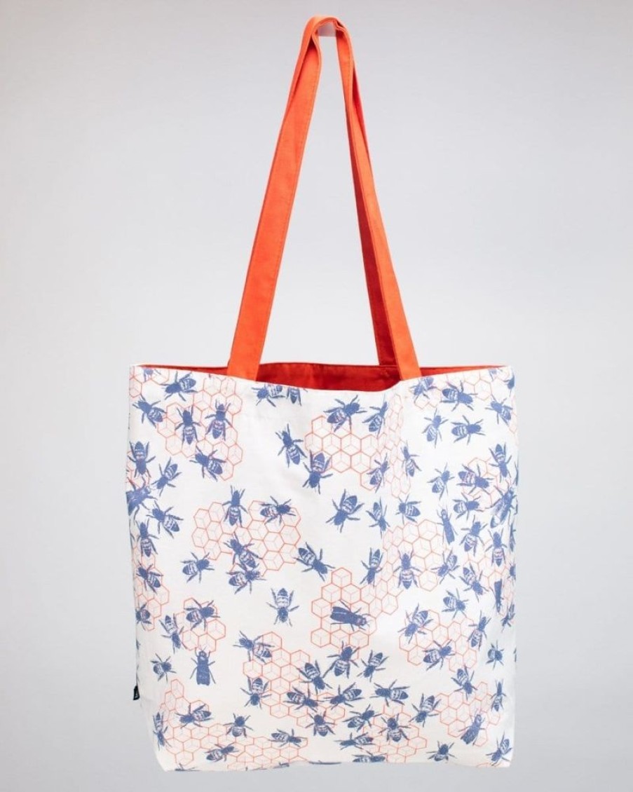 Bags Cognitive Surplus | Bee Hive Shoulder Tote Bag | Reversible Tote