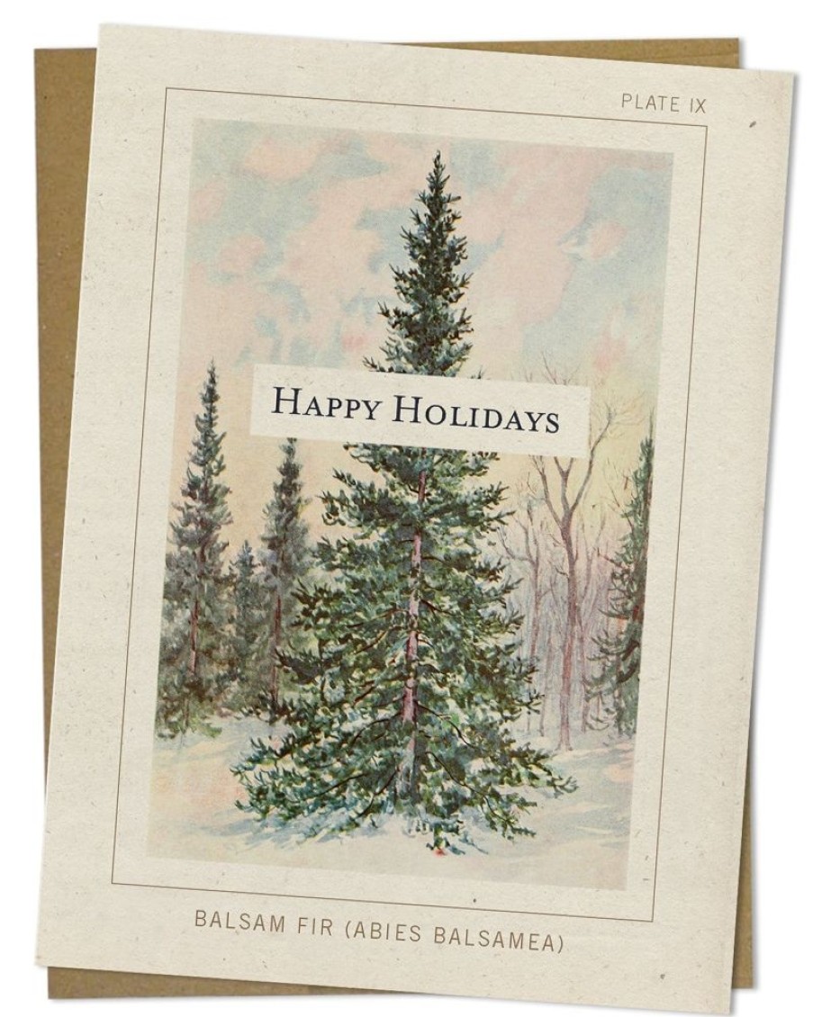 Stationery Cognitive Surplus | Balsam Fir Happy Holidays Card - Christmas Card | Cognitive Surplus