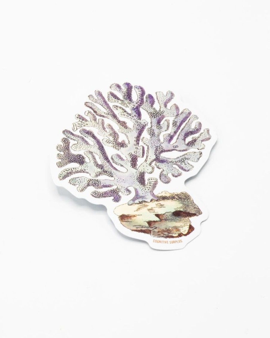 Stationery Cognitive Surplus | Coral Sticker