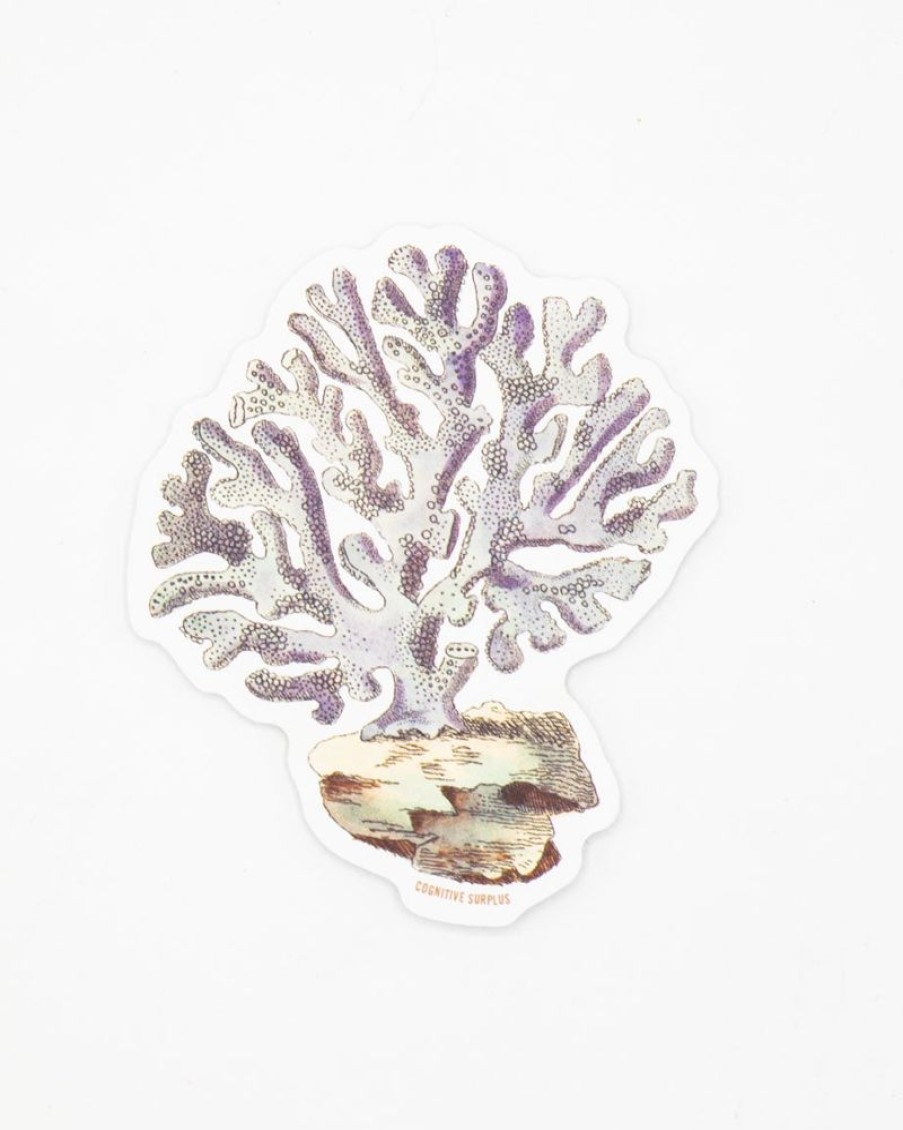 Stationery Cognitive Surplus | Coral Sticker