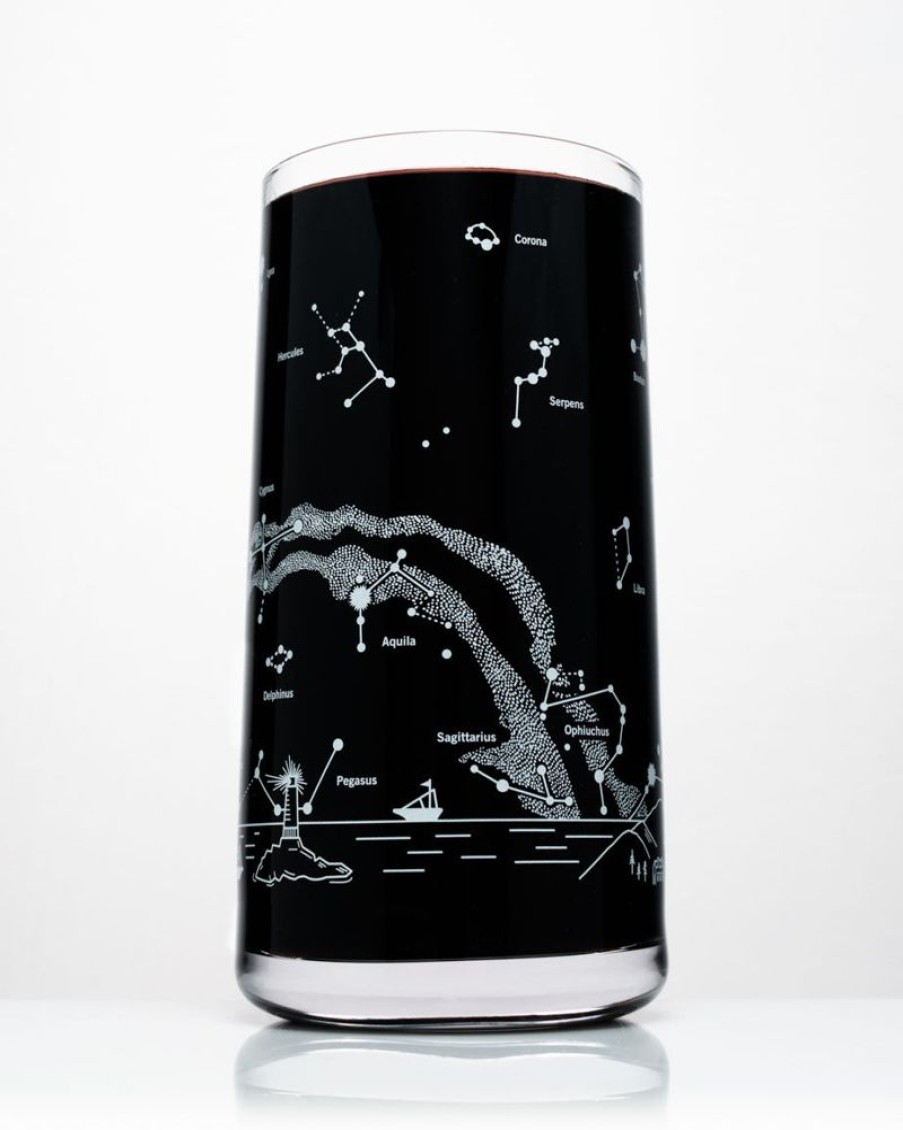 Kitchen + Bar Cognitive Surplus | Night Sky Drinking Glass - Star Chart Tumbler | Cognitive Surplus