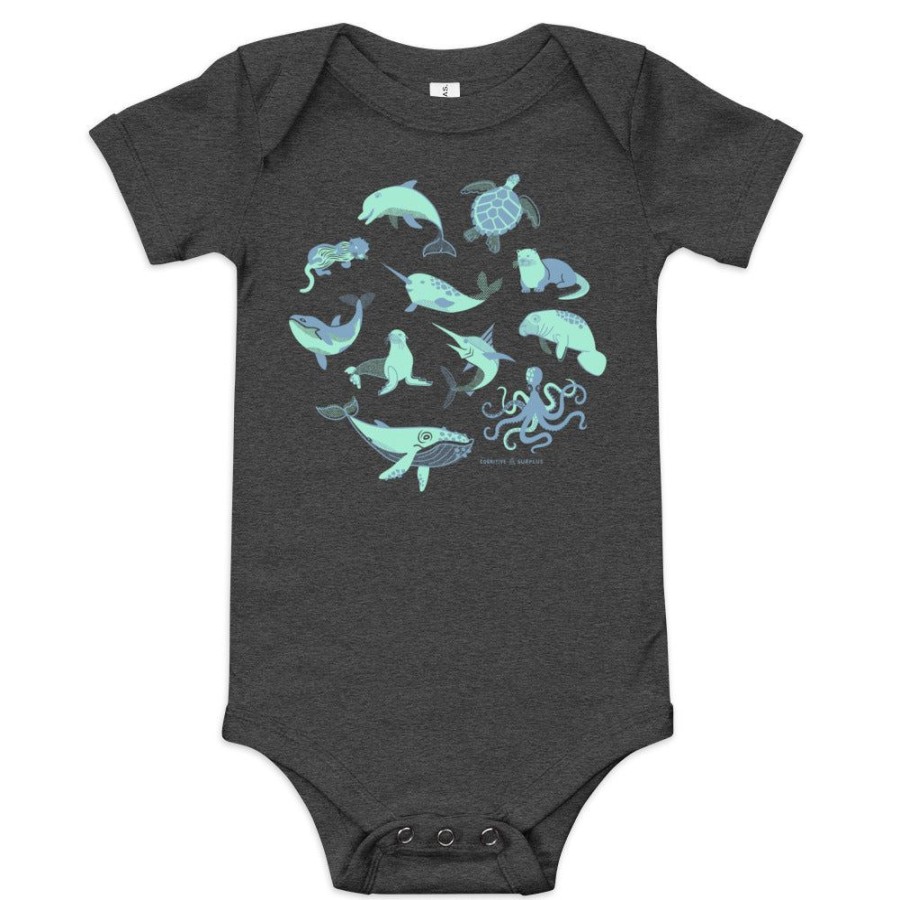 Apparel Cognitive Surplus | Retro Marine Life Baby Bodysuit