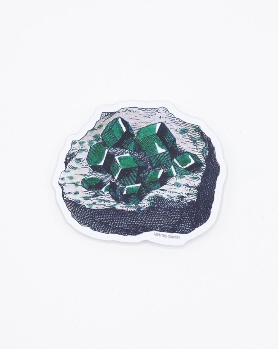 Stationery Cognitive Surplus | Green Gem Sticker