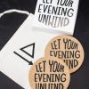 Kitchen + Bar Cognitive Surplus | Let Your Evening Unwind Coasters