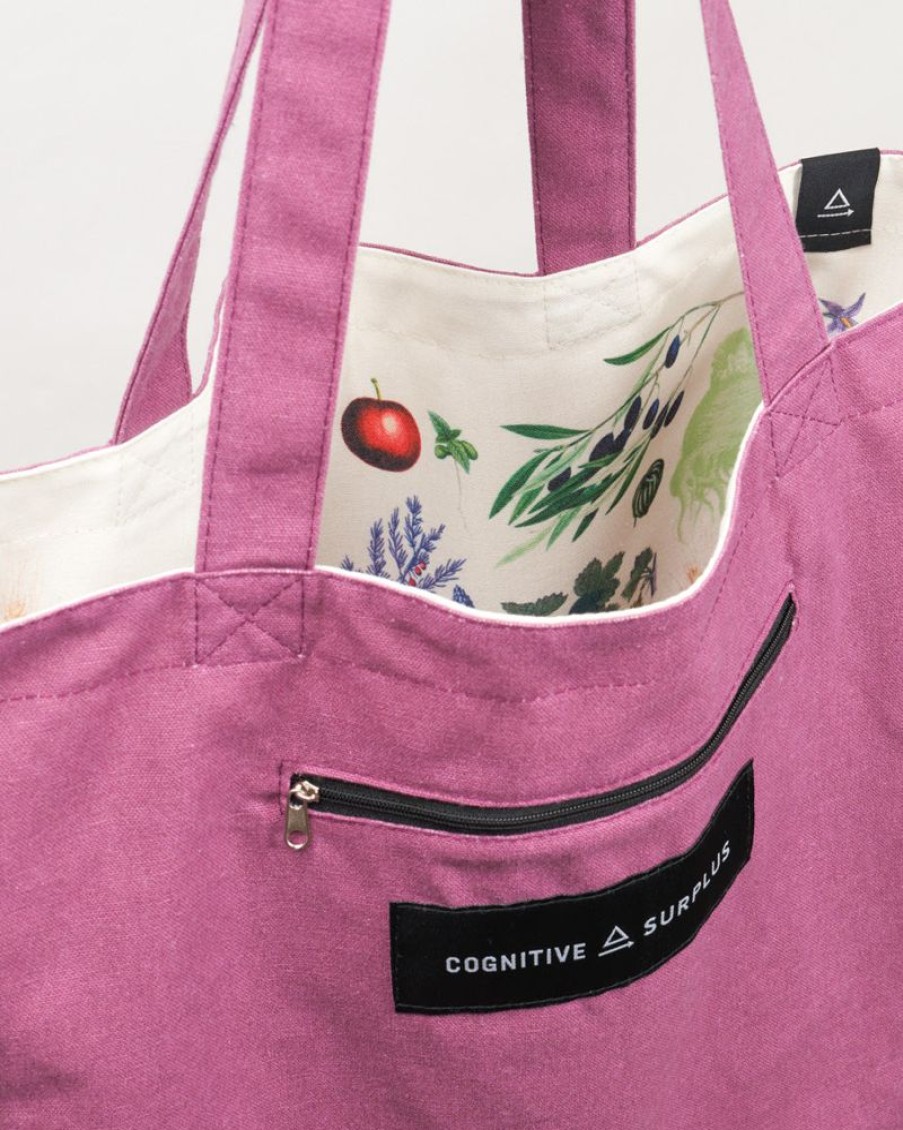 Bags Cognitive Surplus | Farmer'S Market Tote Bag | Reversible Fruit & Vegetable Tote Bag