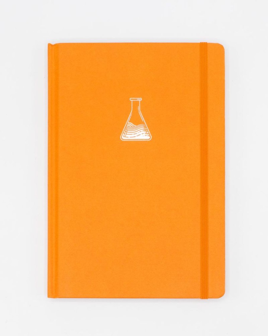 Notebooks Cognitive Surplus | Chemistry A5 Hardcover Notebook - Dotted Lines | Cognitive Surplus Mandarin Orange