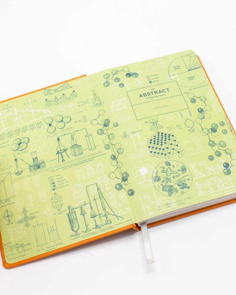 Notebooks Cognitive Surplus | Chemistry A5 Hardcover Notebook - Dotted Lines | Cognitive Surplus Mandarin Orange