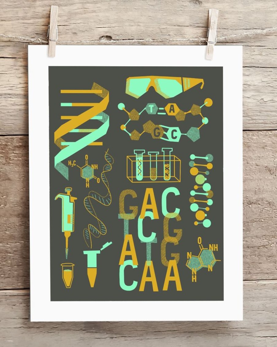 Wall Art Cognitive Surplus | Retro Dna Museum Print | Genetics Gift