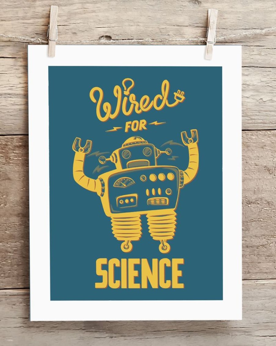 Wall Art Cognitive Surplus | Wired For Science Robot Museum Print