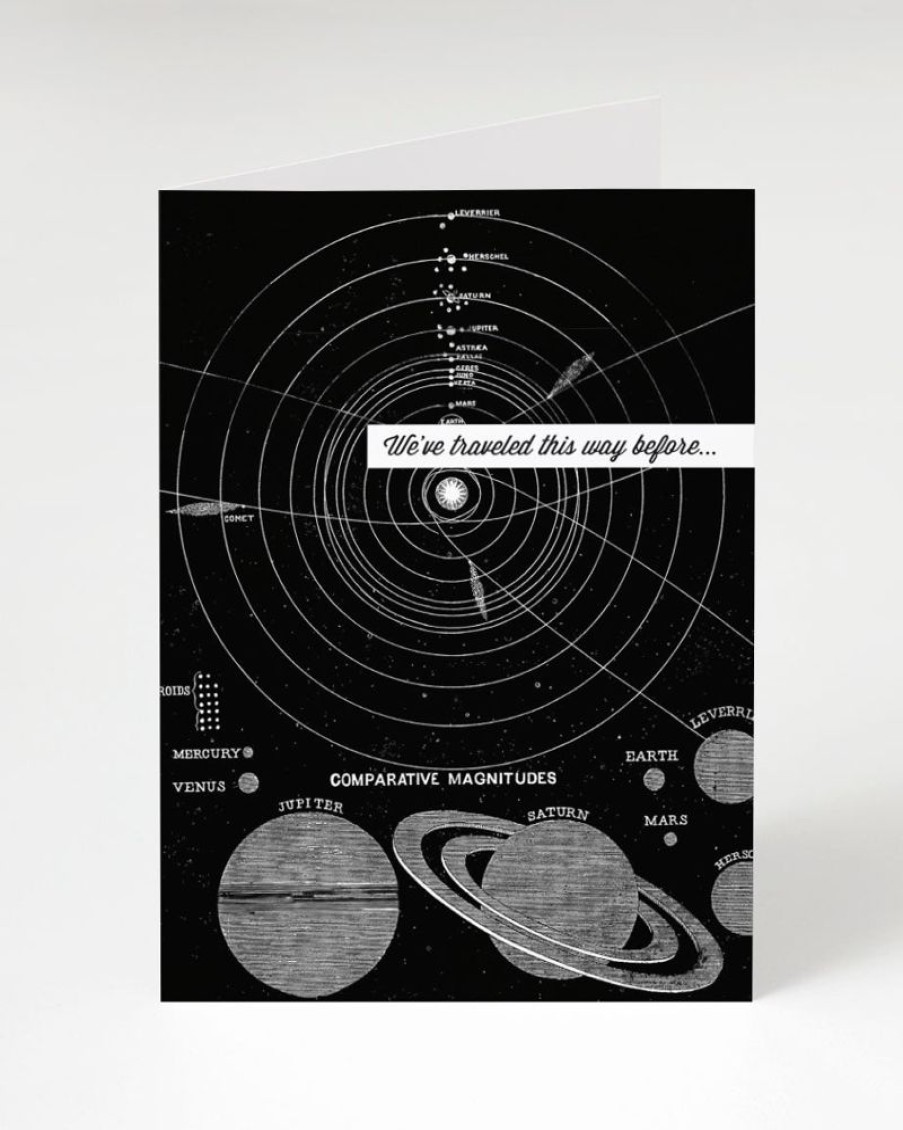 Stationery Cognitive Surplus | Solar System Greeting Card - Astronomy Stationery | Cognitive Surplus