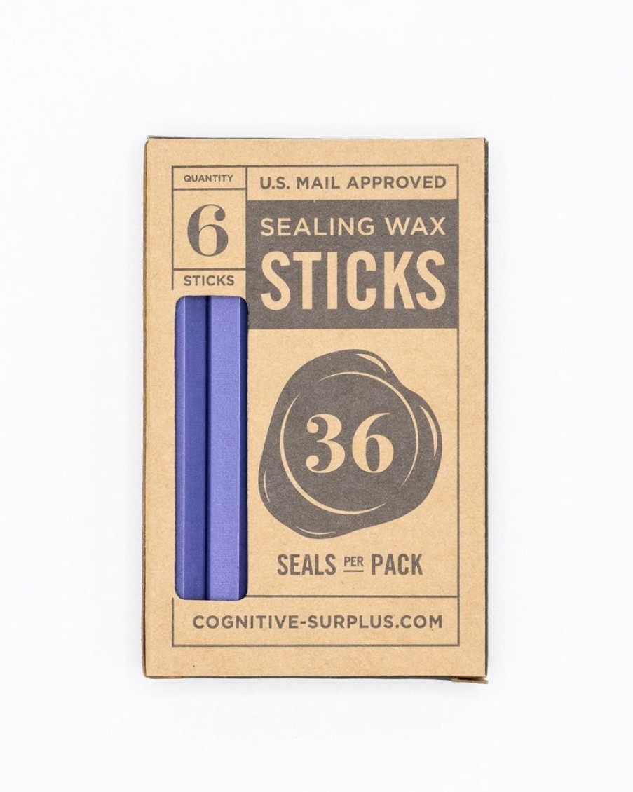 Stationery Cognitive Surplus | Scottish Thistle Blue Sealing Wax Sticks