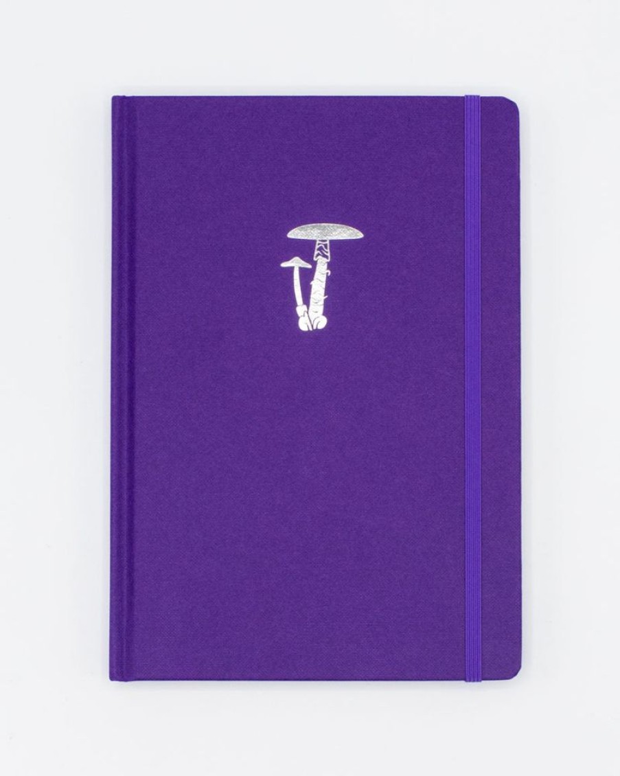 Notebooks Cognitive Surplus | Poisonous Plants A5 Hardcover Notebook - Dotted Lines | Cognitive Surplus Poison Purple